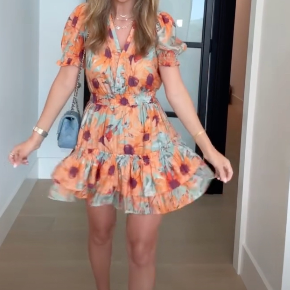 Meet Me In Santorini Sunflower Dress